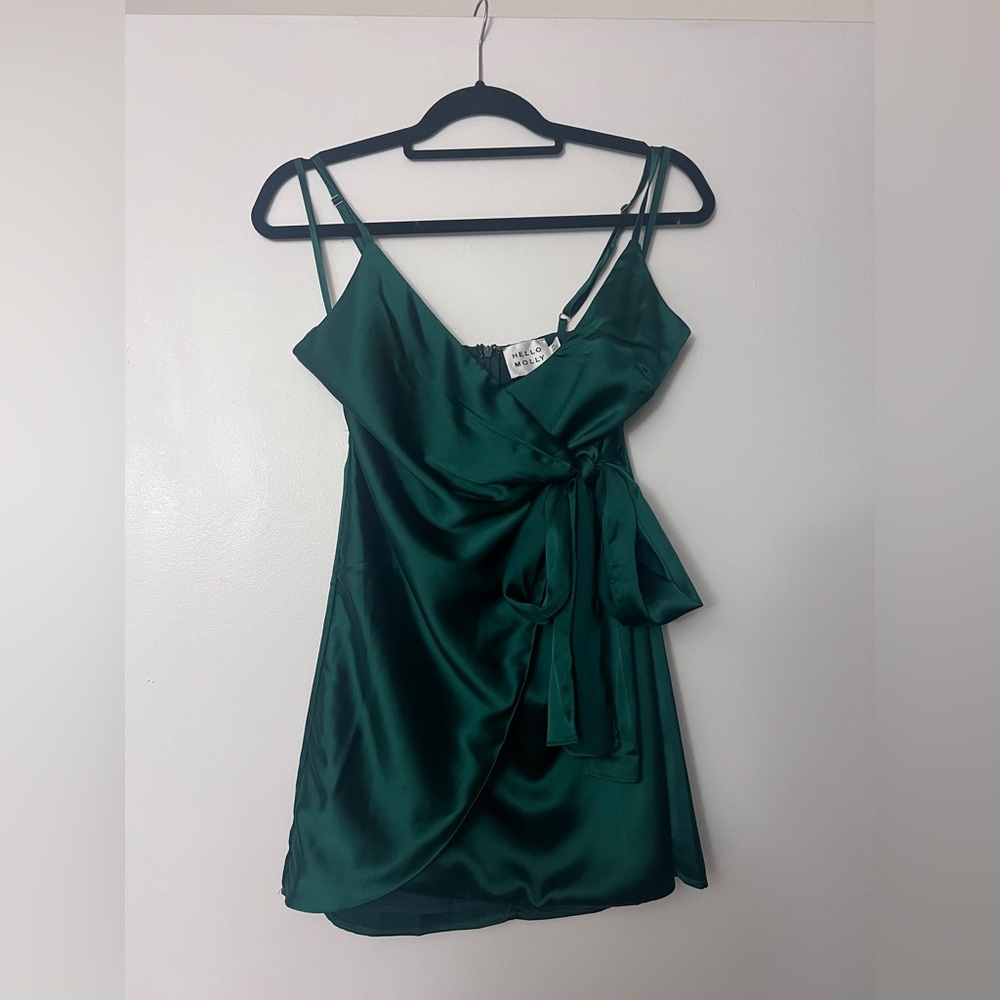 Hello Molly Emerald Green Wrap Dress